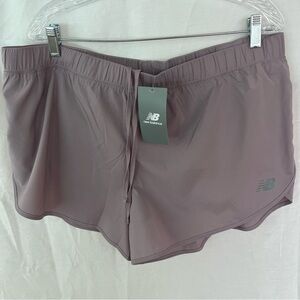 New Balance Women's Athletic Shorts Sports Running Mauve Size: XL